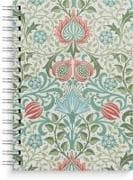 Burde Notizbuch A5 blue/green flowers