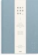 Burde Notizbuch Textil hellblau liniert A4