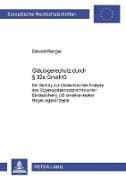 Gläubigerschutz durch § 32a GmbHG