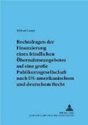 Rechtsfragen der Finanzierung eines feindlichen Übernahmeangebotes