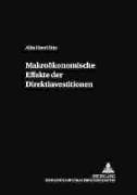 Makroökonomische Effekte der Direktinvestitionen
