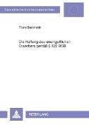 Die Haftung des unentgeltlichen Erwerbers gemäß § 822 BGB