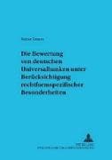 Die Bewertung von deutschen Universalbanken unter Berücksichtigung rechtsformspezifischer Besonderheiten
