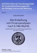 Die Erstellung von Finanzanalysen nach § 34b WpHG