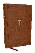 KJV Personal Size Large Print End-of-Verse Reference Bible, Brown Leathersoft, Red Letter, Comfort Print (Thumb Indexed)