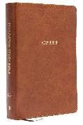 NKJV Foundation Study Bible, Wide-Margin, Brown Leathersoft, Red Letter