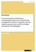 Untersuchung der Auslieferung verzehrfertiger Speisen per Lieferdrohne in ländlichen Gebieten, verglichen mit der Auslieferung per Auto auf ihre jeweilige ökologische Nachhaltigkeit