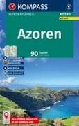 KOMPASS Wanderführer Azoren, 90 Touren mit Extra-Tourenkarte