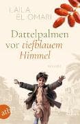 Dattelpalmen vor tiefblauem Himmel
