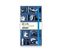Moomin Bookshelves Blue Flame Tree Sticky Notes Folder
