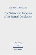 The Nature and Function of the Samuel Conclusion