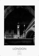 London schwarz-weiss Kalender 2027 - Wandkalender | Fotokalender England 59x42cm Grosses Format - Perfekt für Liebhaber London & Geschenkidee