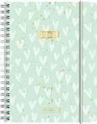 Schülerkalender 2026/2027 "Hearts" | A6, Kunststoff