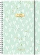 Schülerkalender 2026/2027 "Hearts" | A5, Kunststoff