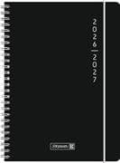 Schülerkalender 2026/2027 "Plain Black" | A5, Kunststoff