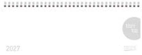 Tischkalender quer Classic Colourlux 2027 weiß