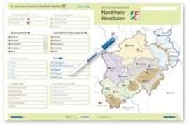 Ich kenne das Bundesland Nordrhein-Westfalen- Lerntafel mit Stift