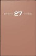 rido/idé 7015202017 Taschenkalender Mod. partner/Industrie I 2027 A7, Kunststoff, caramel