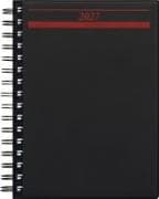 rido/idé 7021822907 Buchkalender Mod. Timing 1 2027 A5, Kunststoff, schwarz