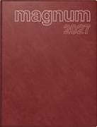 rido/idé 7027042297 Buchkalender Mod. magnum 2027 183×240 mm, Kunststoff, weinrot