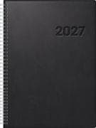 rido/idé 7027501907 Buchkalender Mod. Conform 2027 A4, Kunststoff, schwarz
