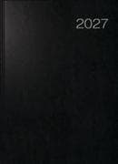 rido/idé 7027503907 Buchkalender Mod. Conform 2027 A4, Kunststoff, schwarz