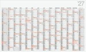 rido/idé 7033670007 Plakatkalender Mod. Office II 2027 1140×685 mm