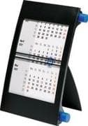 rido/idé 7038000307 3-Monats-Tischkalender 2027 90×120 mm, blau/schwarz