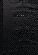 rido/idé 7021034807 Buchkalender Mod. futura 2 2027 "Carbon" A5, Kunstleder