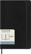 Moleskine 12 Monate Monatsnotizkalender 2027, L/A5, 1 Mo = 2 Seiten, Linierte Seiten, Weicher Einband, Schwarz