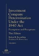 Investment Company Determination Under the 1940 ACT