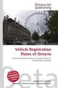 Vehicle Registration Plates of Ontario