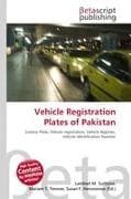 Vehicle Registration Plates of Pakistan