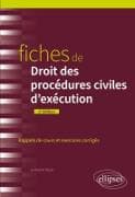 Fiches de Droit des procédures civiles d'exécution