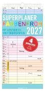 Superplaner Farbenfroh - 4 Spalten 2027