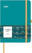 Cool Diary Teal Ocean 2027