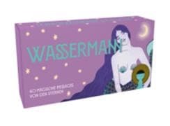 Sternzeichen Wassermann - 40 Karten in Magnetschachtel mit Metallicfolie - Magische Messages von den Sternen