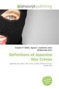 Definitions of Japanese War Crimes