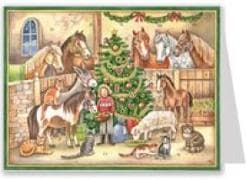 Postkarten-Adventskalender "Im Stall"