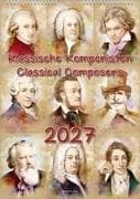 Komponisten-Kalender, ein Musik-Kalender 2027, DIN A3