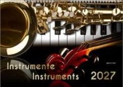 Musikinstrumente, ein Musik-Kalender 2027, DIN A3