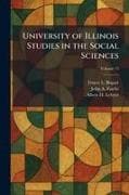 University of Illinois Studies in the Social Sciences