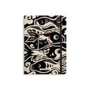matabooks - Nachhaltiges A5 Notizbuch/Tagebuch/Bullet Journal/Schreibheft/Notebook aus Süßgraspapier - Nari Farbe: Lino Black (punktiert)