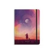 matabooks - Nachhaltiges A5 Notizbuch/Tagebuch/Bullet Journal/Schreibheft/Notebook aus Süßgraspapier - Nari Farbe: Skyglow (liniert)