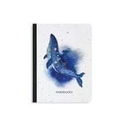 matabooks - Nachhaltiges A6 Notizbuch/Skizzenbuch/Tagebuch/Bullet Journal/Schreibheft aus Graspapier - Samenbuch Farbe: Lunar Mystic Blue