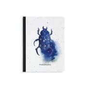 matabooks - Nachhaltiges A6 Notizbuch/Skizzenbuch/Tagebuch/Bullet Journal/Schreibheft aus Graspapier - Samenbuch Farbe: Nova Mystic Blue