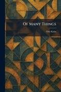 Of Many Things