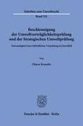 Beschleunigung der Umweltverträglichkeitsprüfung und der Strategischen Umweltprüfung