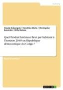 Quel Produit Intérieur Brut par habitant à l'horizon 2040 en République démocratique du Congo ?