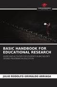 BASIC HANDBOOK FOR EDUCATIONAL RESEARCH